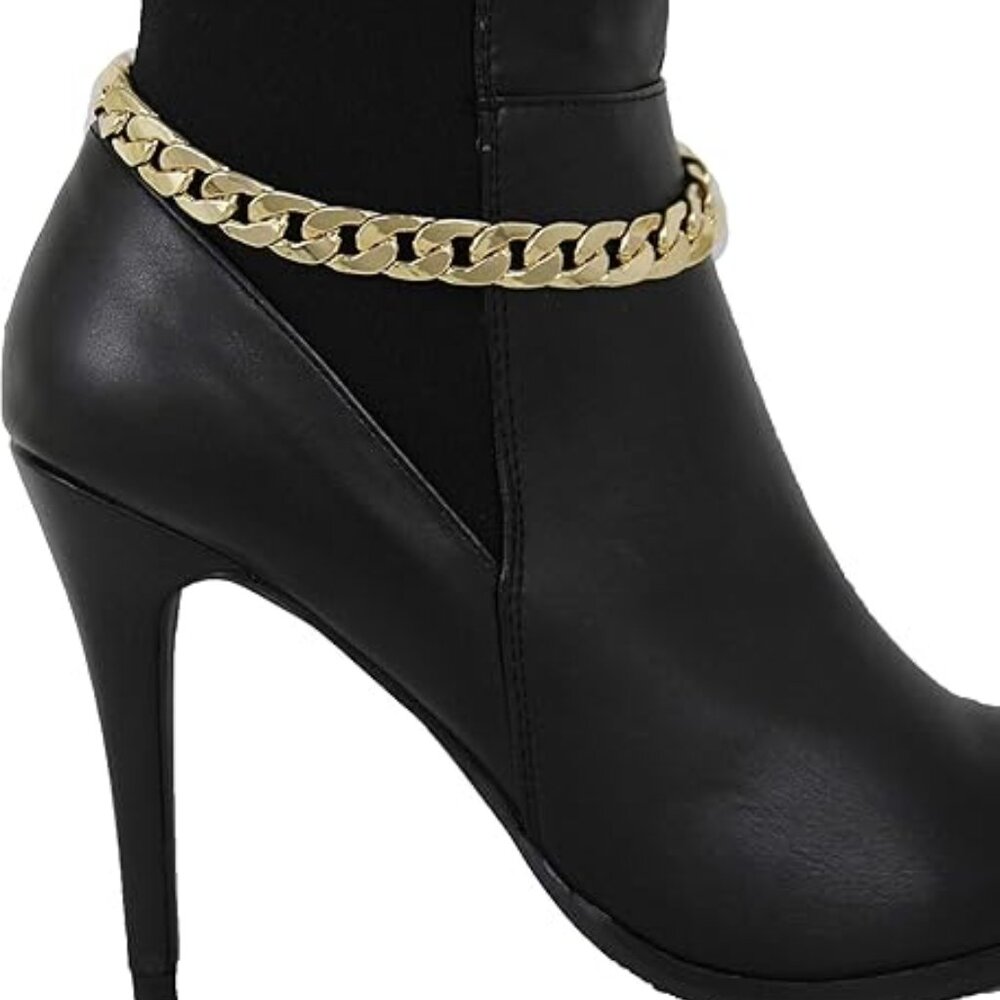 Gold Metal Thick Chain Shoe Charm